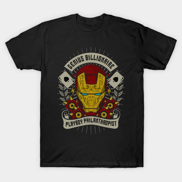 Genius Billionaire Playboy Philanthropist T-Shirt by JakeRhodes